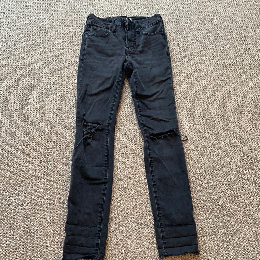 Black ripped jeans